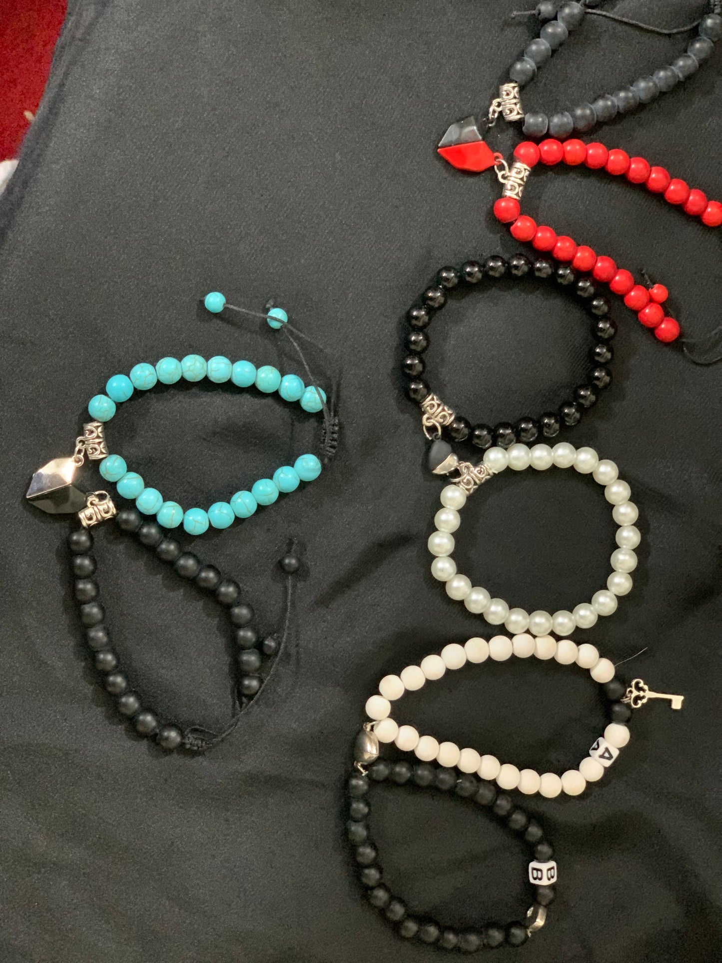 Magnet Heart Couple Bracelet