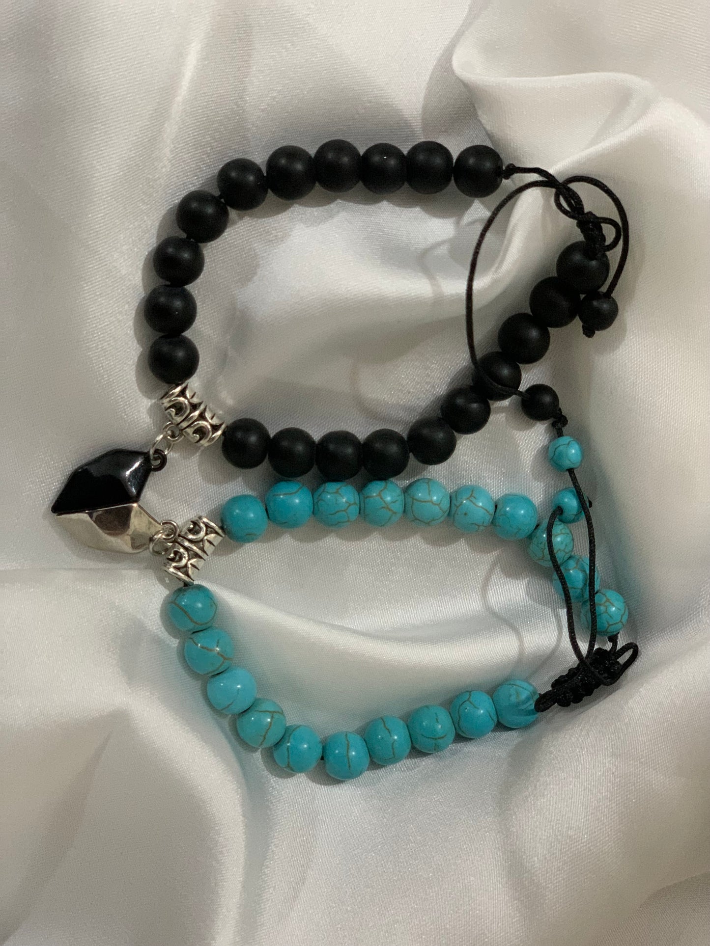 Magnet Heart Couple Bracelet