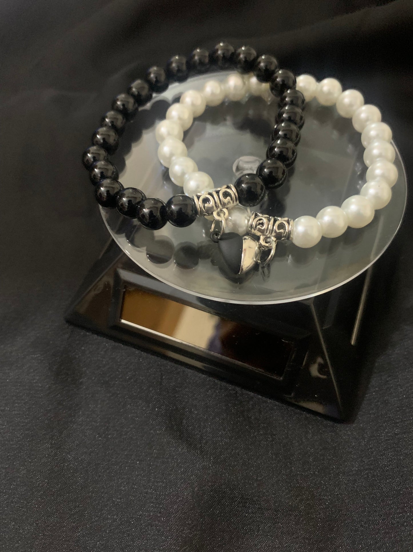 Magnet Heart Couple Bracelet