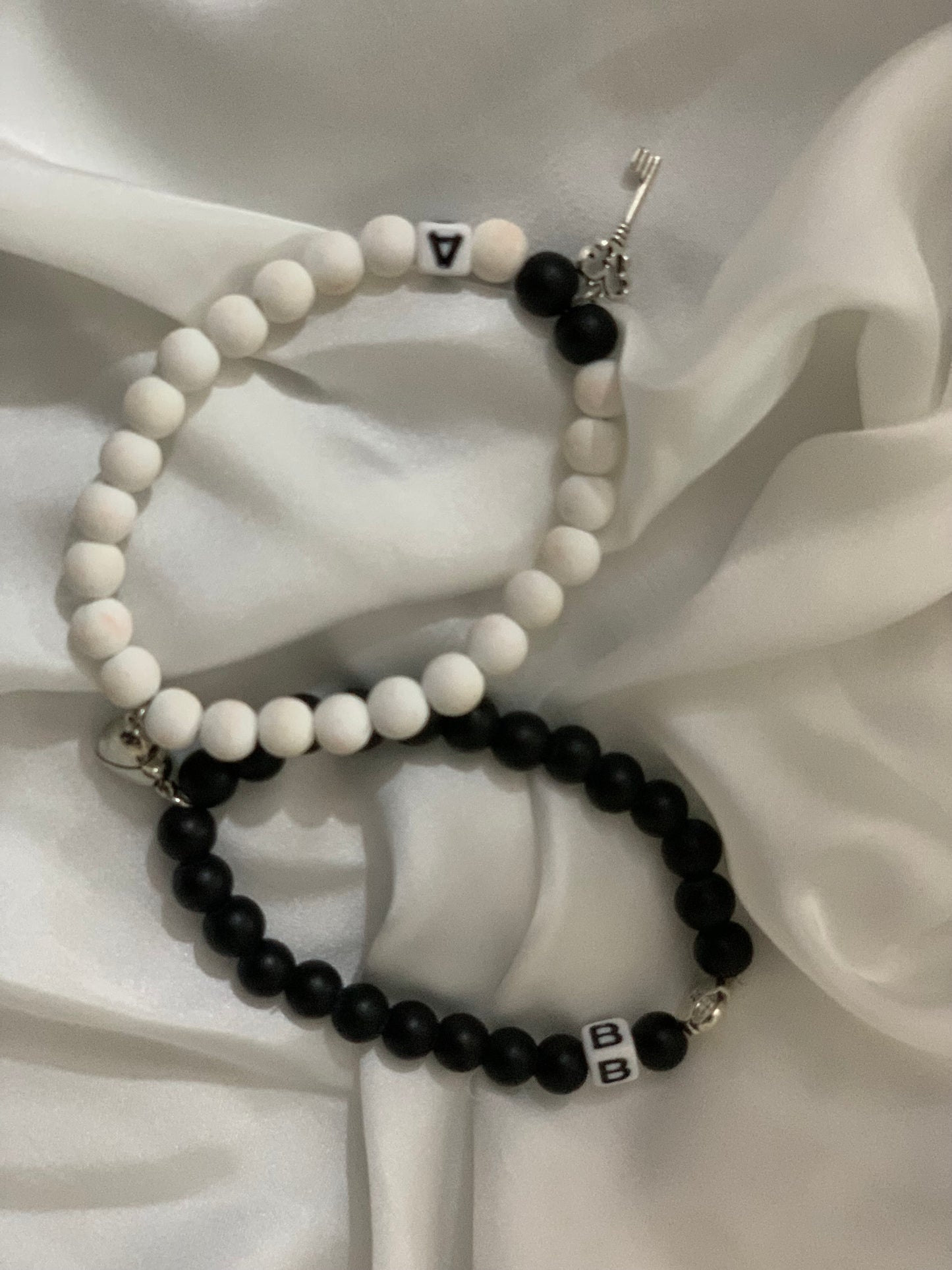 Magnet Heart Couple Bracelet