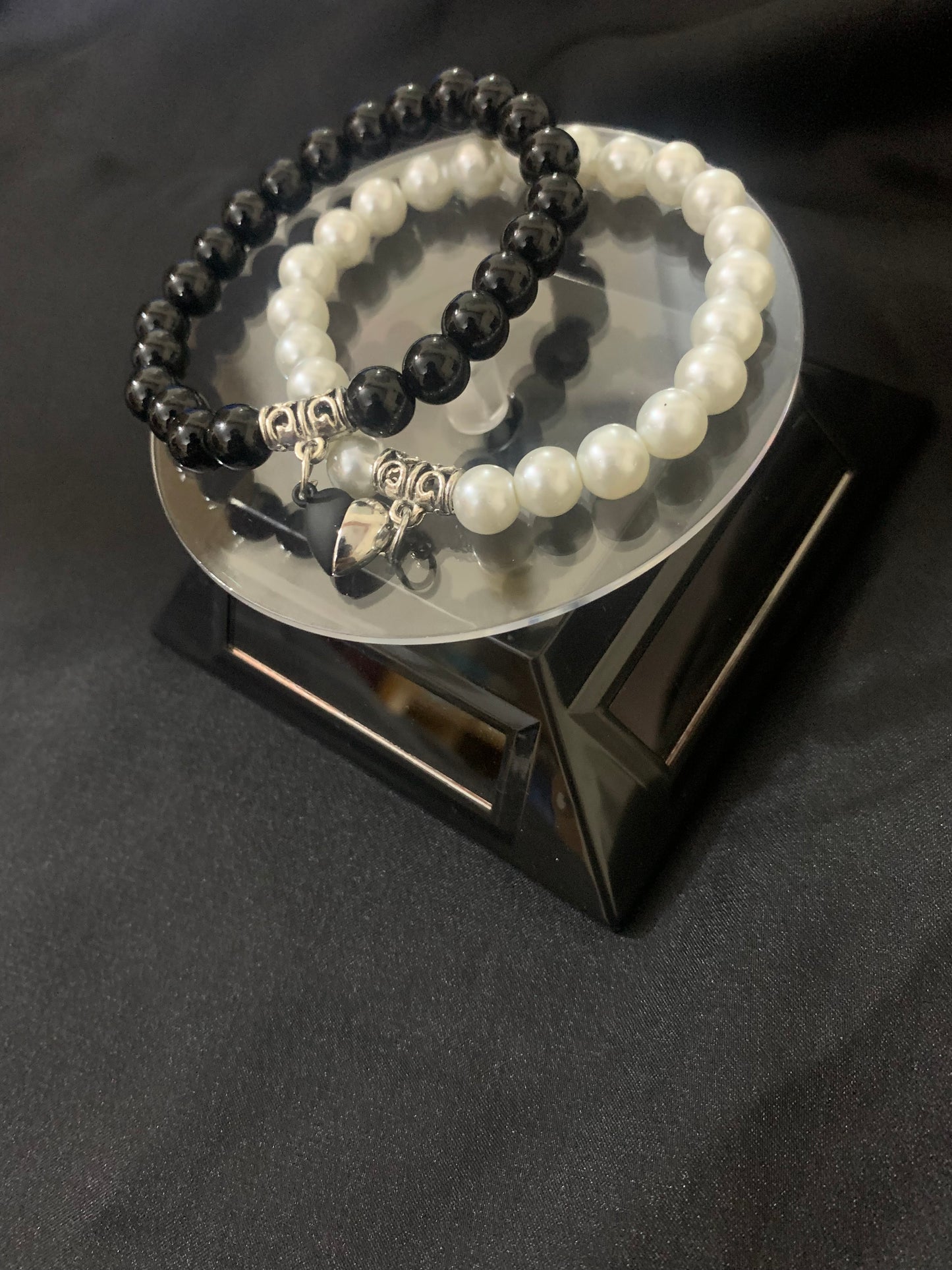 Magnet Heart Couple Bracelet
