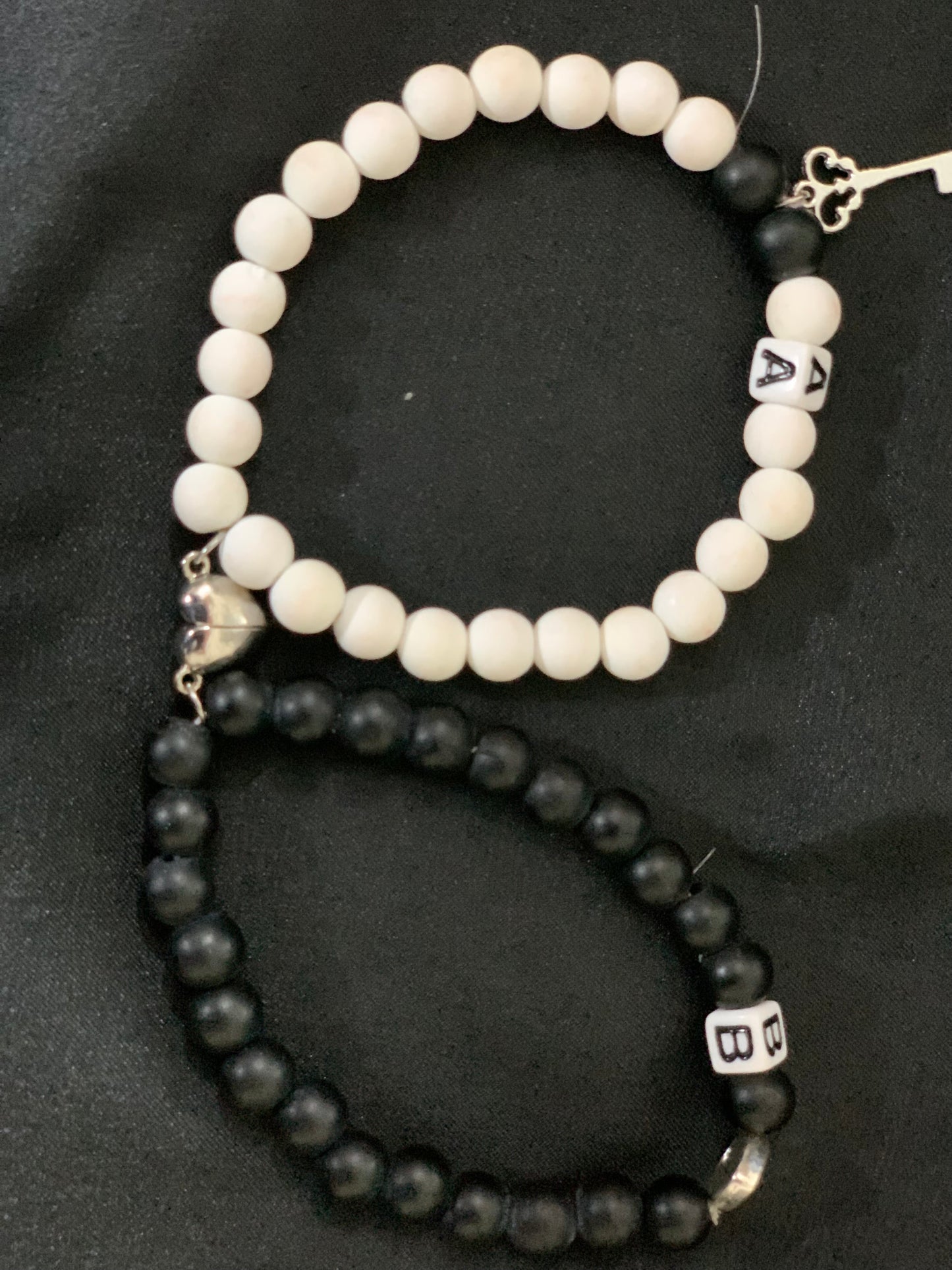Magnet Heart Couple Bracelet