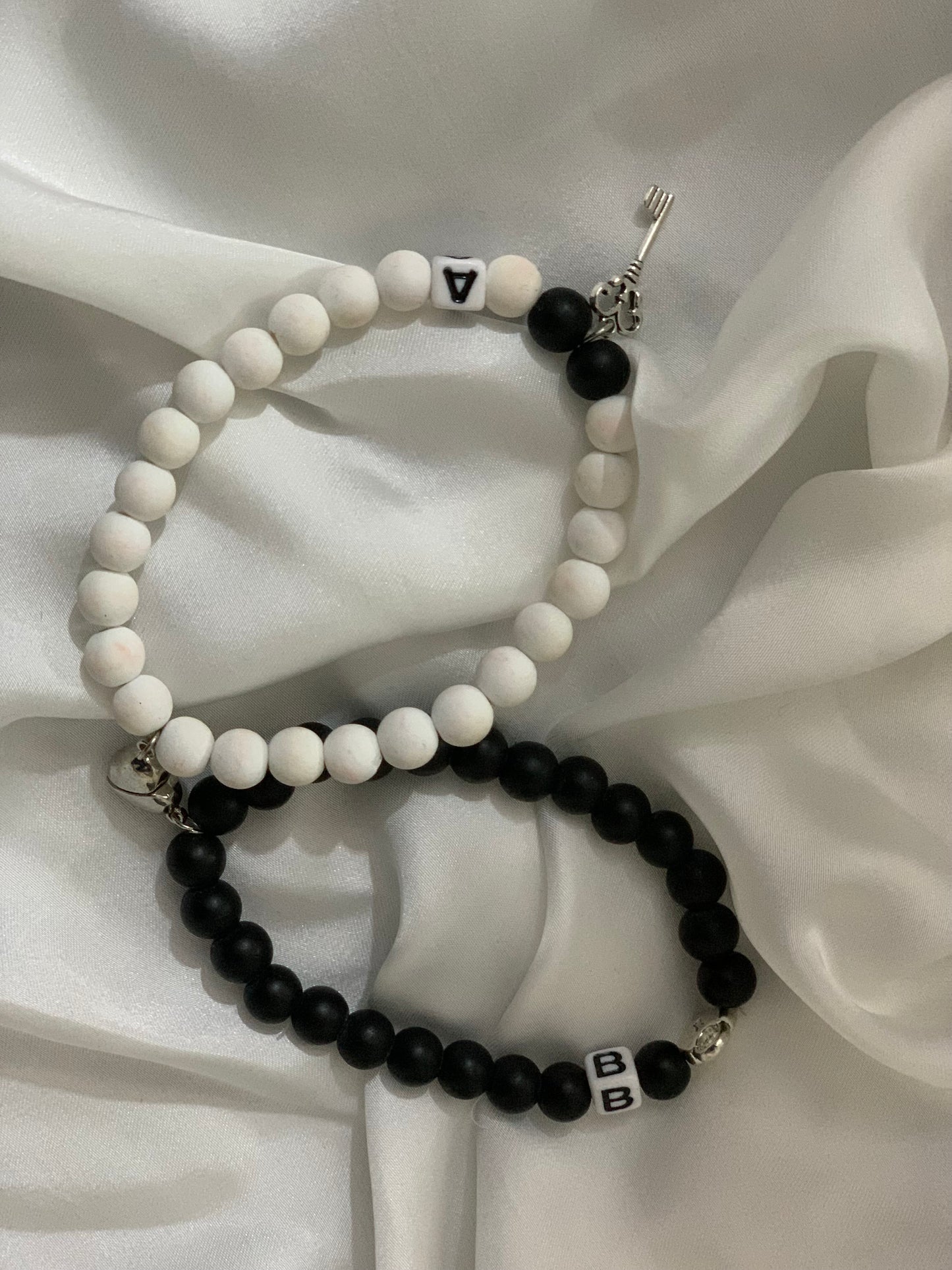 Magnet Heart Couple Bracelet